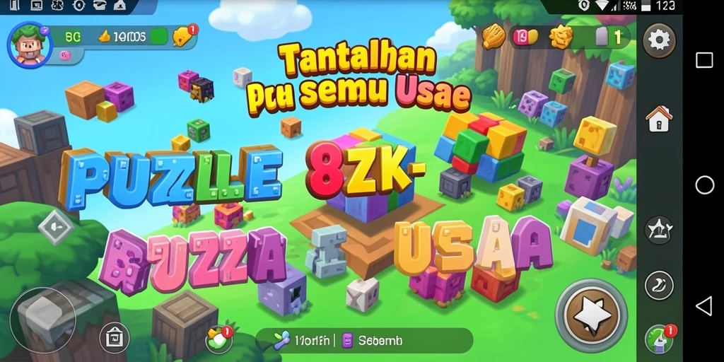 Gameplay seru dari game Puzzle 8ZK penuh dengan tantangan.