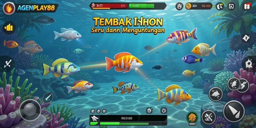 Tampilan menarik gameplay Tembak Ikan AGENPLAY88