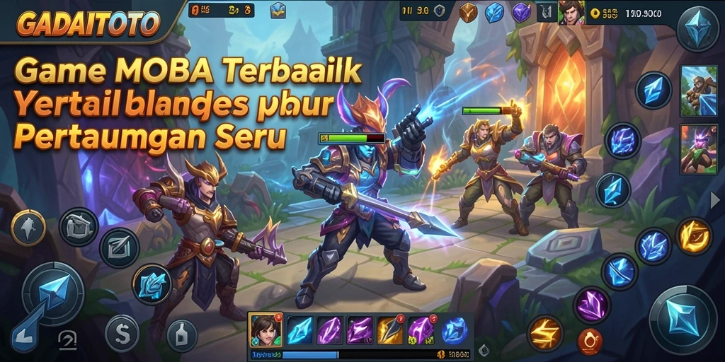 Tampilan gameplay GADAITOTO yang memukau saat bertempur di arena.