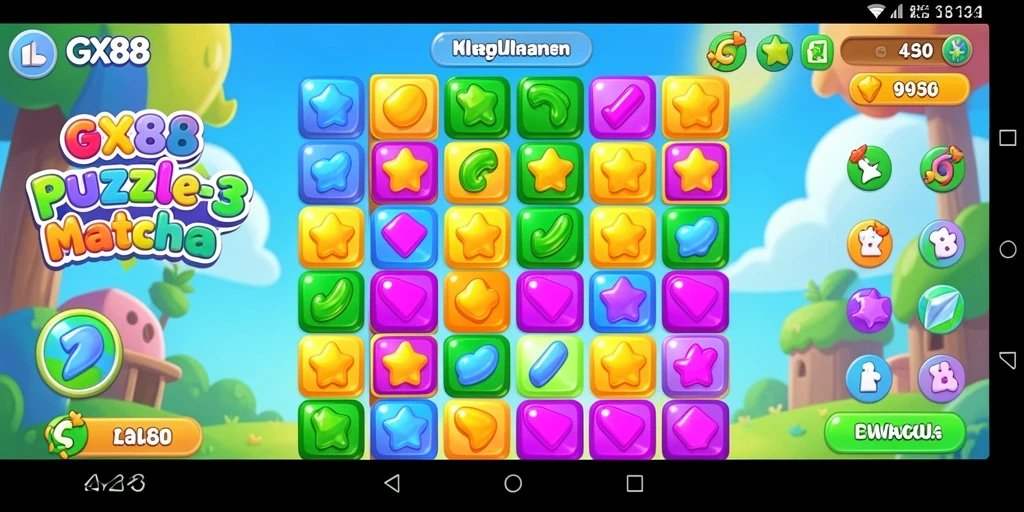 Tampilan gameplay GX88 yang seru dan penuh warna.