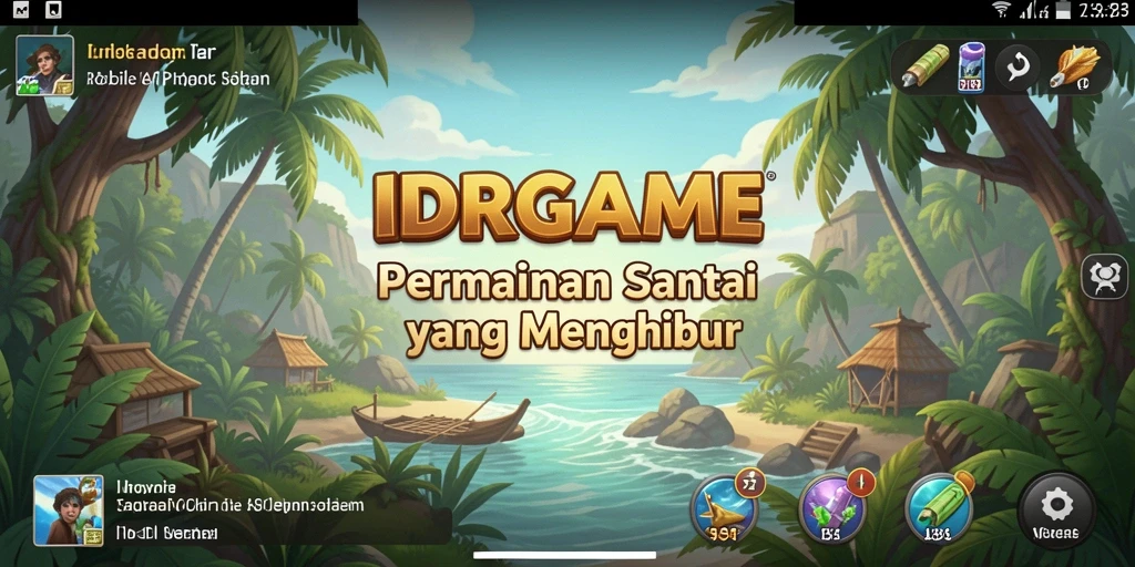 Screenshot gameplay IDRGAME yang penuh warna dan menarik.