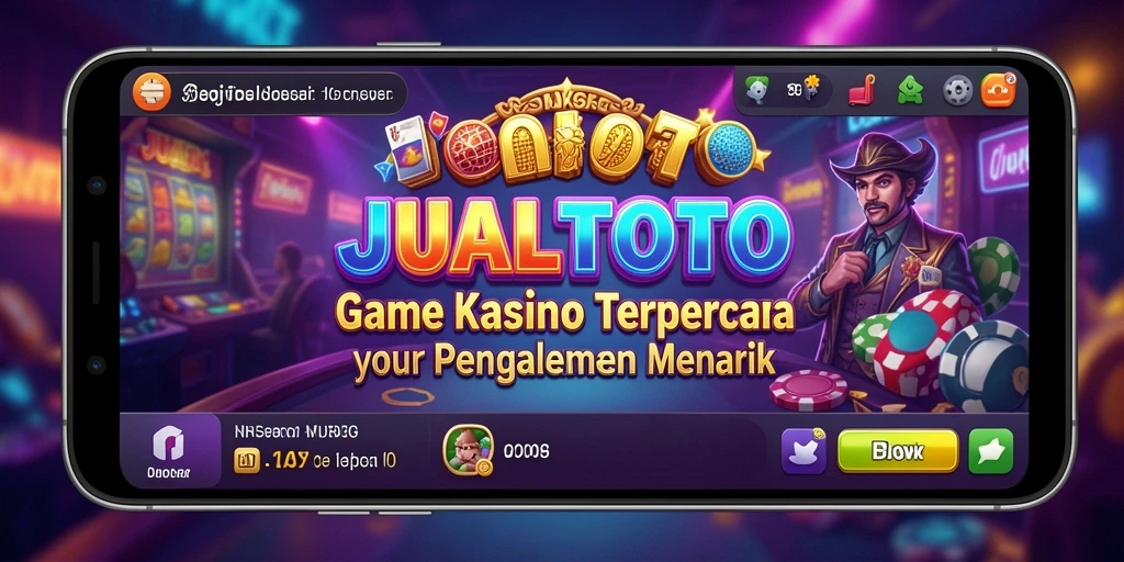 Tampilan utama JUALTOTO yang menampilkan berbagai permainan Kasino yang menarik.