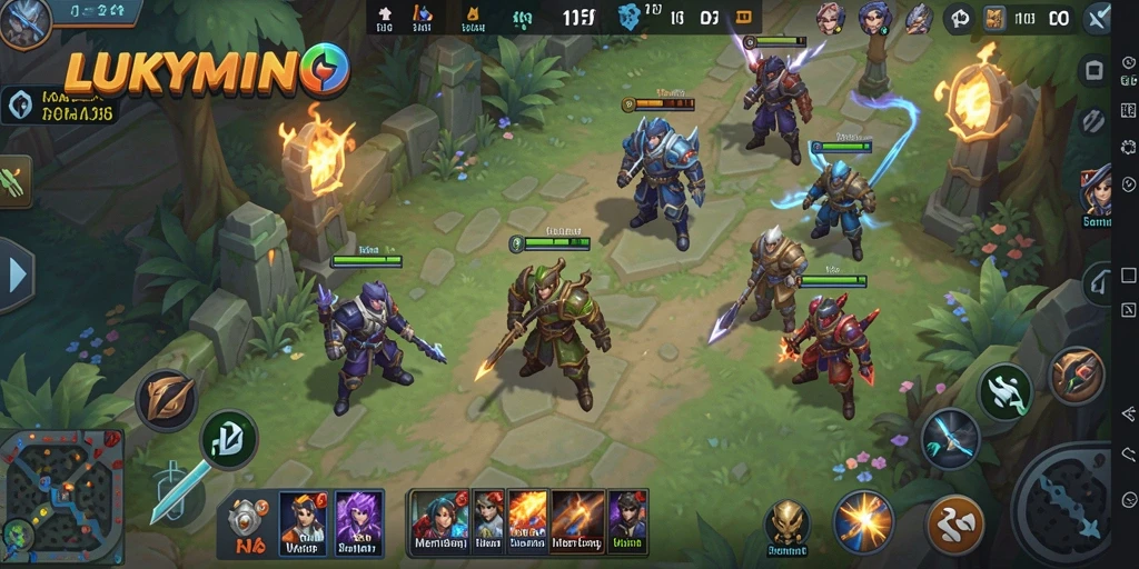 Tampilan gameplay seru dari LUKYMINO yang memukau.