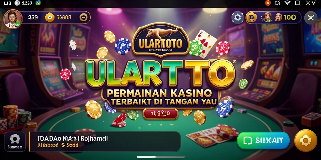 Tampilan menarik dari gameplay ULARTOTO yang penuh aksi Kasino.